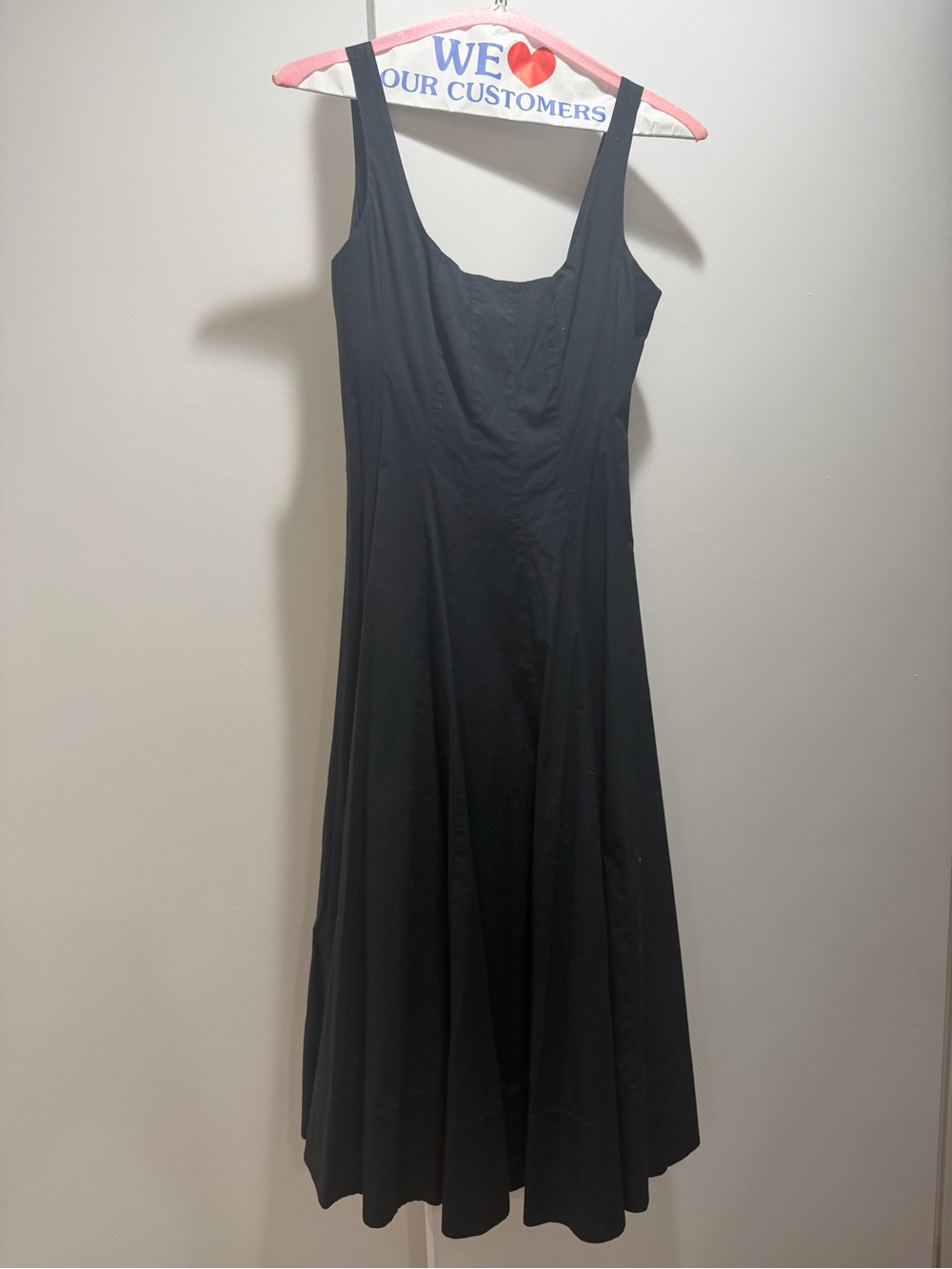Staud Wells Black Midi Dress - Picture 4 of 4
